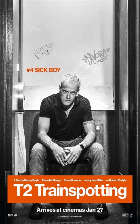 T2 Trainspotting Jonny Lee Miller As Sick Boy Trainspotting Movie Character Posters Sick Boy