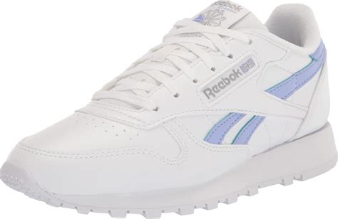 Buy Reebok Women S Classic Leather Sneaker Vegan Collection White Lilac Glow 5 5 Online At