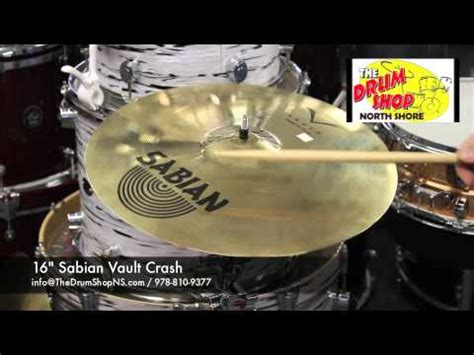 Sabian Vault Crash 16 The Drum Shop North Shore YouTube