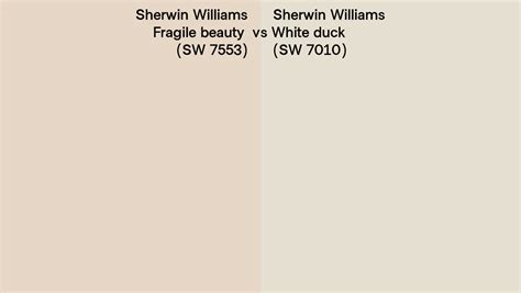 Sherwin Williams Fragile Beauty Vs White Duck Side By Side Comparison