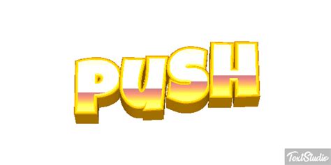 Push Word Animated  Logo Designs