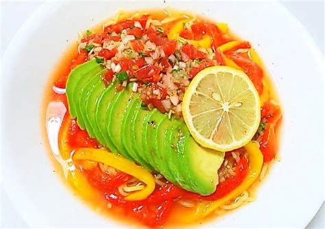 Mexican Style Chilled Chinese Noodles with Salsa Recipe by cookpad ...