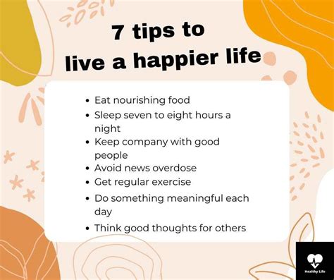 7 Tips To Live A Happier Life R Healthcarelifestyle