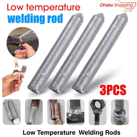 3 Pcs Low Temperature Easy Melt Stainless Steel Welding Rods Universal
