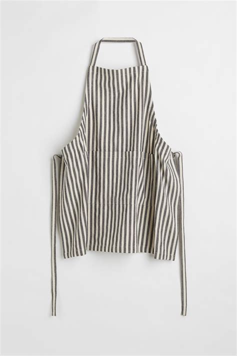 Stripe Apron Dark Greystripe Home All Handm Au