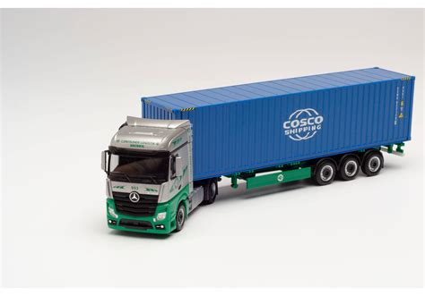 Herpa Mercedes Benz Actros Bigspace Container Sattelzug Ekb Cosco