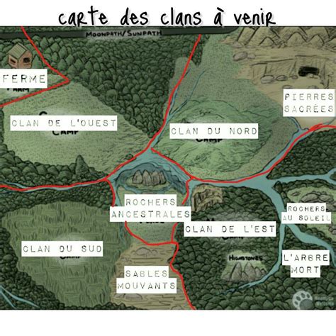 Carte Des Clans Wiki La Guerre Des Clans RP Amino