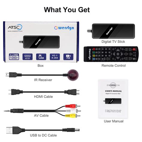 Newest Digital Converter Box For Tv Owerslyn Atsc Tuner Hidden