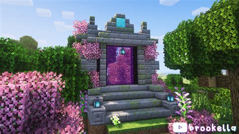 Minecraft Portal Minecraft Farm Minecraft Cottage Cute Minecraft