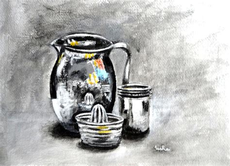 Stainless Steel Still Life Painting Painting by Usha Shantharam - Pixels