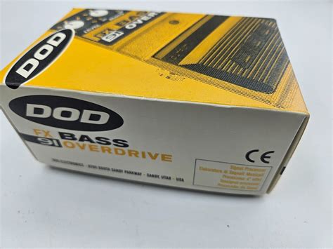 Dod Digitech Fx91 Bass Overdrive Distortion Rare Vintage Guitar Effect Pedal Ebay