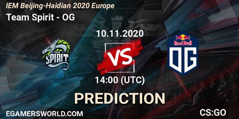 Team Spirit Vs OG Betting TIp Match Prediction 10 11 2020 At 14 00