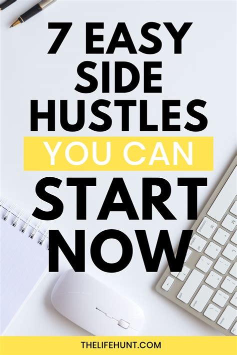 7 Easy Side Hustles You Can Start Right Now Side Hustle Easy Sides