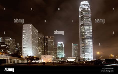 Highway and city at night Stock Photo - Alamy