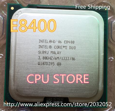 Lntel Processador Para Cpu Core 2 Duo E8400 3 0ghz 6m 1333mhz Socket