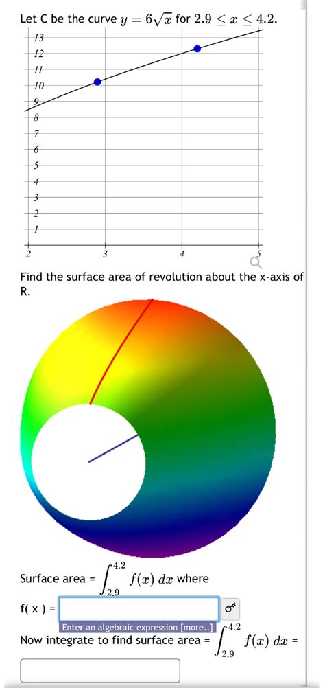 Solved Let C Be The Curve Y 6x2 For 2 9x4 2 Find The Chegg