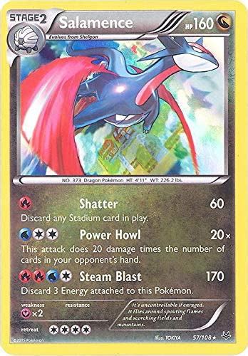 Pokemon Salamence Xy Roaring Skies Holo