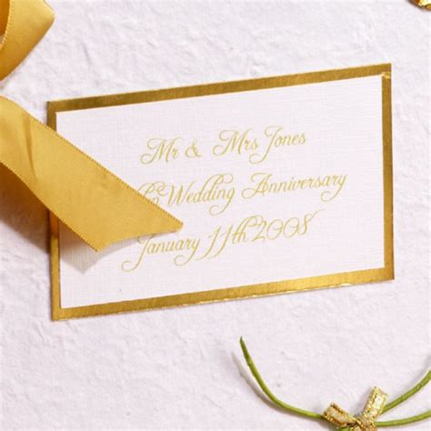 Personalised Golden Wedding Anniversary Photo Album The T Experience