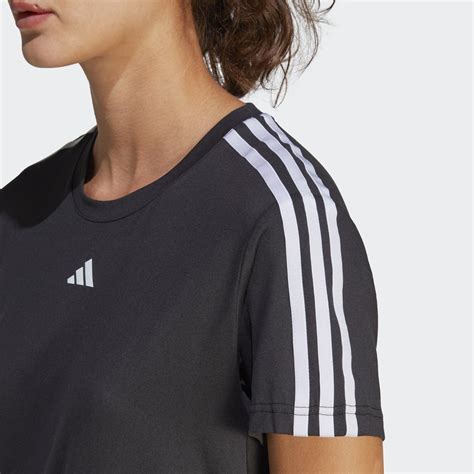 Adidas Aeroready Train Essentials 3 Stripes Tee Black Adidas Uae