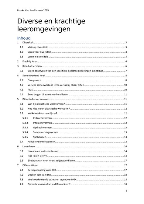 Samenvatting Diverse En Krachtige Leeromgevingen Diverse En Krachtige