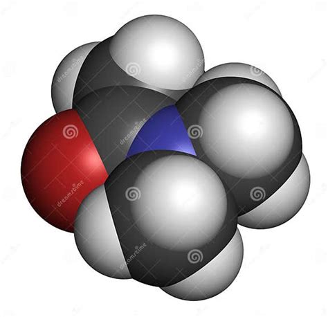 Dimethylacetamide DMAc Chemical Solvent Molecule. Stock Illustration ...