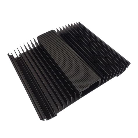 Black Anodizing Aluminum Profile Heat Sink With Surface Treatment