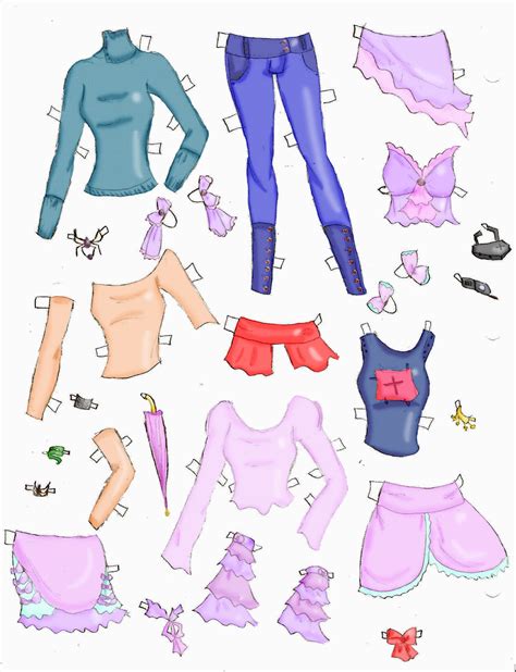 Miss Missy Paper Dolls Lucy Clothes 11