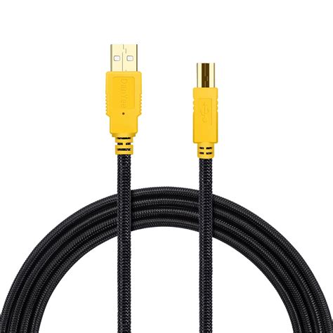 Printer Cable Danyee Nylon Braided Usb 2 0 Printer Scanner Cable High Speed Gold