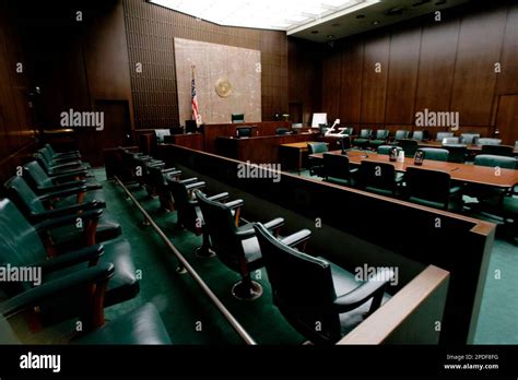 Interiors Of Judge Sim Lakes Courtroom At The Robert Casey Federal