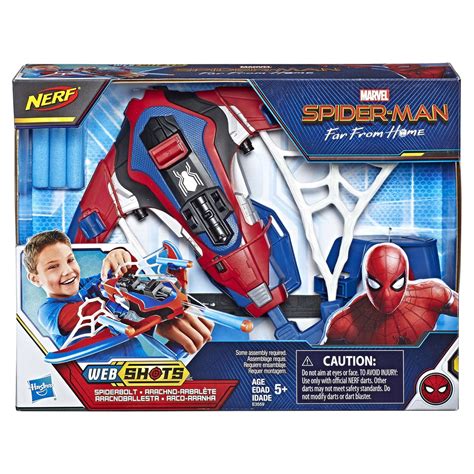 Spider-Man Web Shots Spiderbolt NERF Powered Blaster Toy - Walmart.com