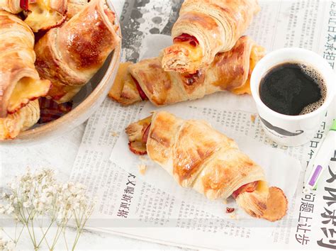 Massa Folhada Rápida Como Fazer Croissant De Presunto E Queijo