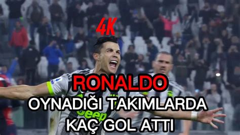 RONALDO OYNADIĞI TAKIMLARDA KAÇ GOL ATTI 4K YouTube