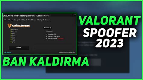 VALORANT SPOOFER VAN 152 VAL 5 BAN KALDIRMA 2023 YouTube