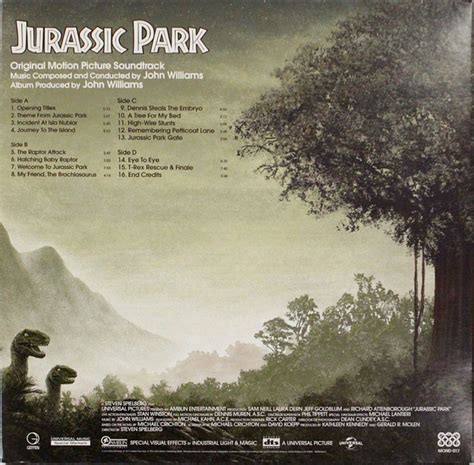 John Williams - Jurassic Park (Original Motion Picture Soundtrack ...