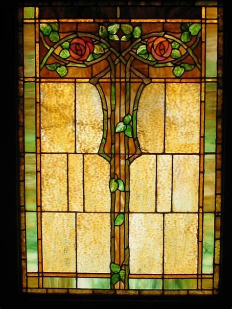 Stained Glass Window 1904 Craftsman Bungalow Style And Arts And Cra