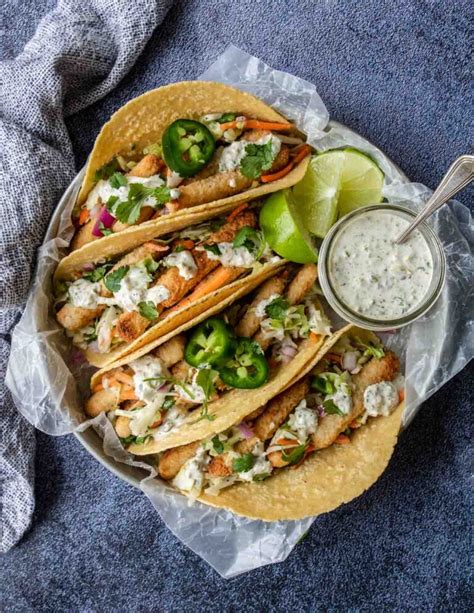 Fish Stick Tacos With Cilantro Slaw And Jalapeno Tartar Moms Dinner