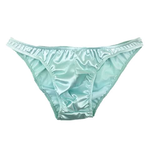 Or Pack Mens Sexy Satin String Bikini Underwear Bulge Pouch Brief Shorts S M EBay