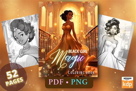 Black Girls Magic Coloring Pages Graphic By Sahad Stavros Studio