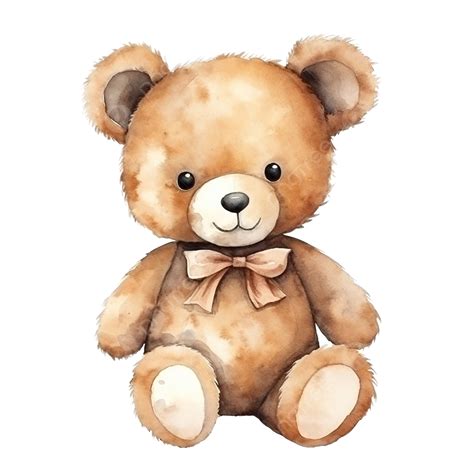 Ursinho Aquarela Png Urso De Pel Cia Castanho Aquarela Png Imagem