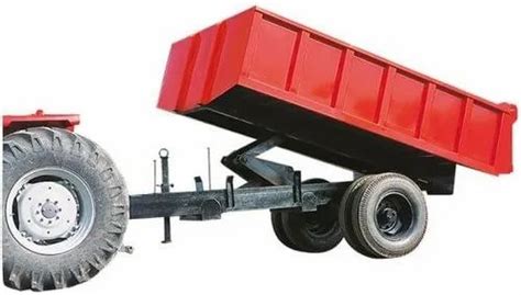 Mild Steel Hydraulic Tipping Tractor Trolley Capacity Ton At Rs