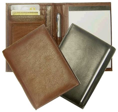 Notepad Wallets, Personalized Leather Notepad Wallets