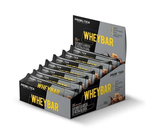 Whey Bar Low Carb Caixa Unidades G Sabor Doce De Leite