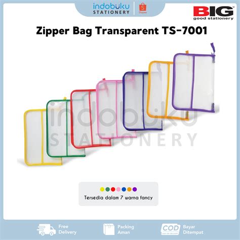 Jual Tas Map BIG Zipper Bag Transparent JALA TS 7001 Map Plastik BIG