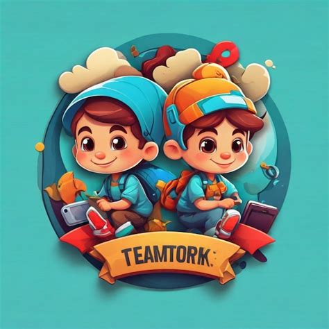 Premium Vector | Teamwork cartoon vector background