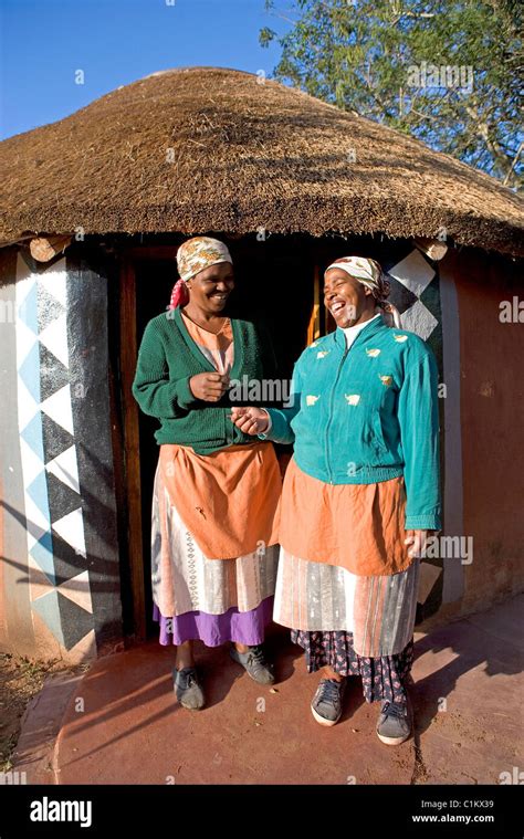 South Africa Kwazulu-Natal province the Simunye zulu village where ...