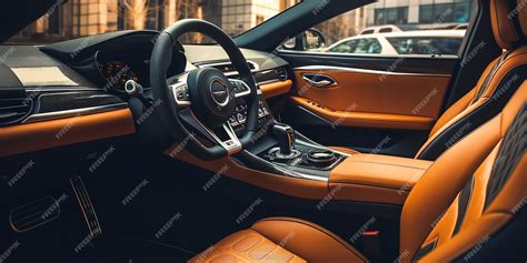 Premium AI Image | Modern luxury vehicle interior Generative Ai