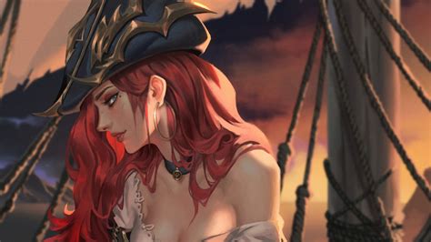 73316 Miss Fortune Lol Art 4k Wallpaper