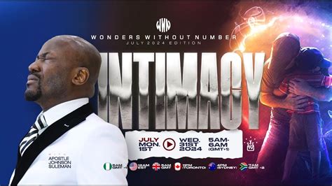 Apostle Suleman LIVE INTIMACY WWN Day1 JULY Edition 1ST July