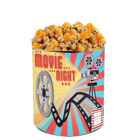 Hampton Mix Popcorn Tin - Orange Cheddar Cheese & Caramel Mix - Popcorn ...