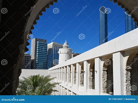 Qasr Al-Hosn Fort, a Historical Landmark in Abu Dhabi, UAE. Clear Sunny Day 12 March 2020 ...